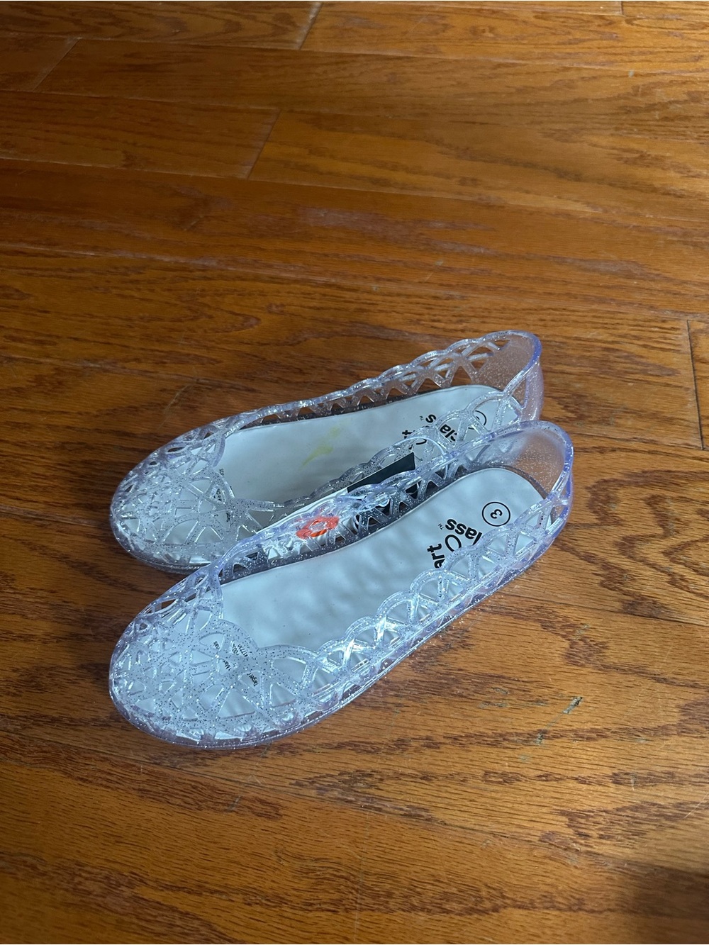 art class Clear Glitter Jelly Girls Sandals